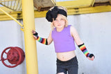 Rainbow Pride Striped Arm Warmers Gloves Unisex Kids and Adults