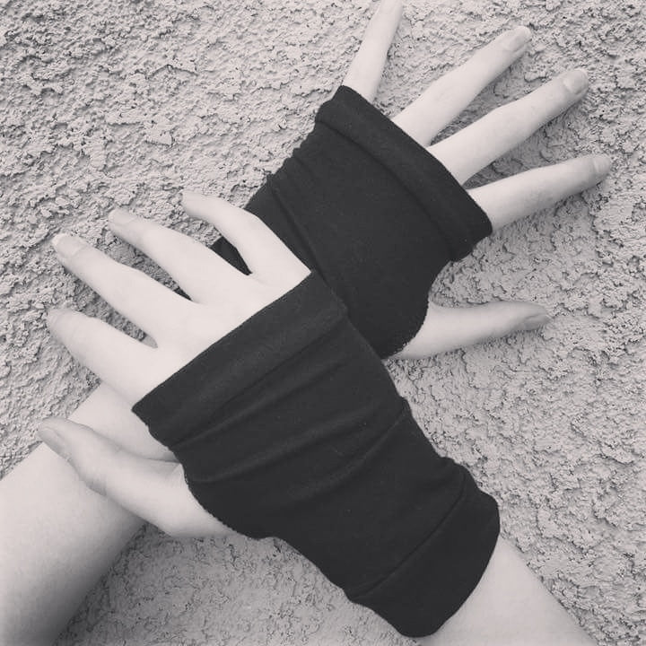 fingerless Kids black Steampunk-Wolf-Kidz gloves for – Basic