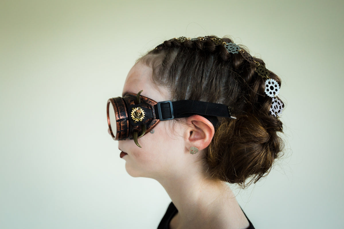 Steampunk Handmade Owl Goggles cosplay Halloween eyewear – Steampunk -Wolf-Kidz