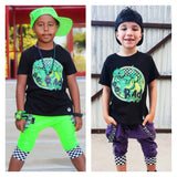 Lime green or Purple Punk straps unisex kids Oogie Straps