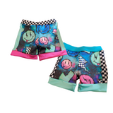 Smiley Face Euro Swim Trunks for Kids with Custom color options