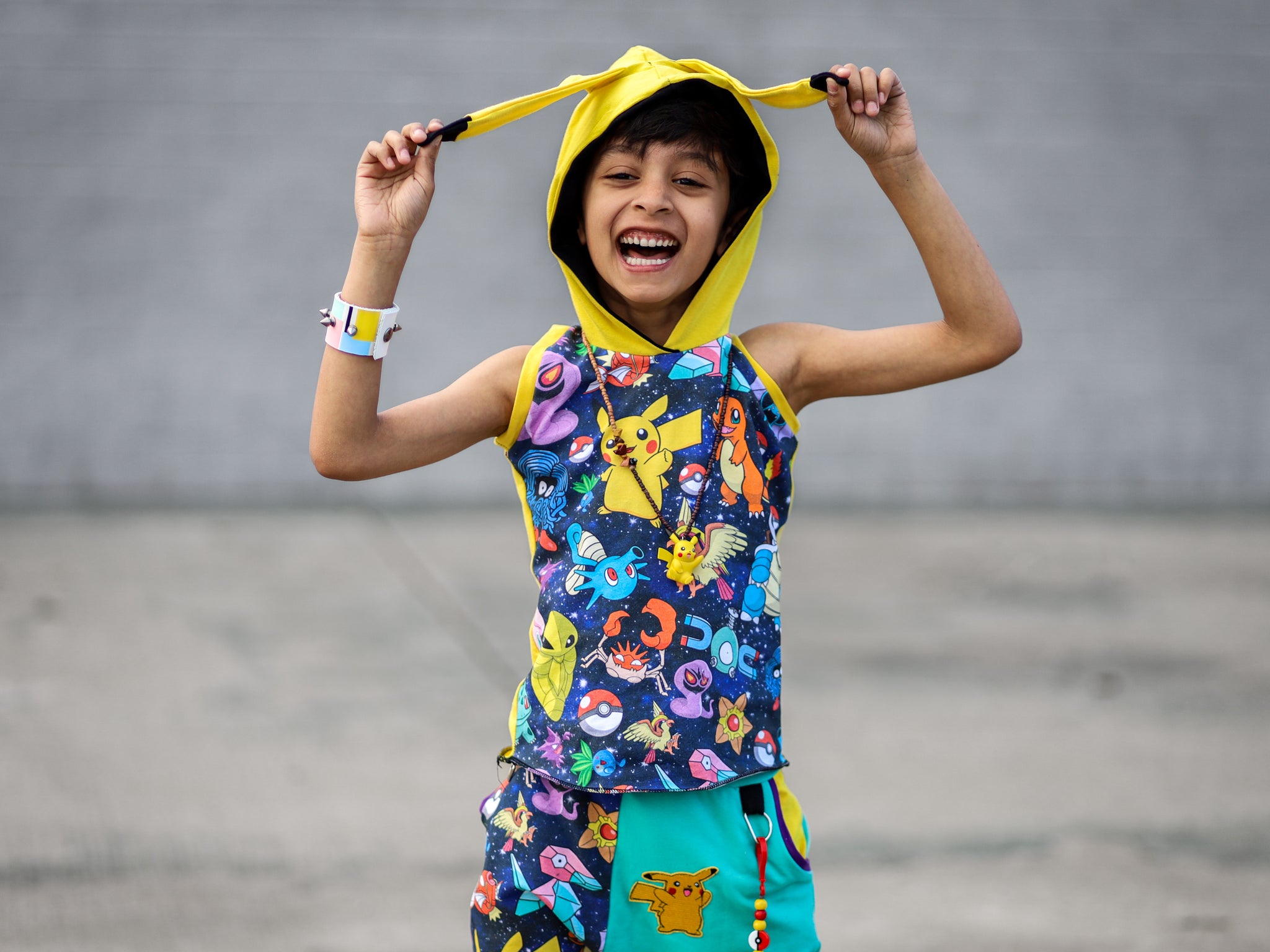 Pika Party Yellow Tank Top or Shirt Hoodie with Long Ears