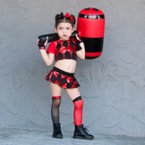 Harley Twirly Skirt Red Black