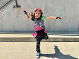 Zombie Collab Baggy Denim Kids Pants with Punk Straps Patches