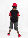 Checkered Mesh Shirts for Kids and Adults Skater Street style 90's Handmade Baggy oversized Fit t-shirt Punk Skater
