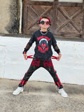 Punk Kids Pants Vegan Leather Extra Detail Pockets Metal Chains Straps Choice of Colors