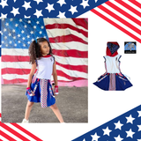 American Flag Fingerless gloves for kids and Adults USA