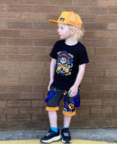 Spring Skullz Punk Cargo Shorts Big Pockets for kids and Adults Customized Color Options available