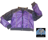 KPop Kids Vegan Leather Jacket  in Purple, Black, Red And Gold Handmade