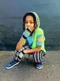 Mesh Hooded Top with Mesh sleeves and Hoodie for Boys Girls Kids Custom Color Options