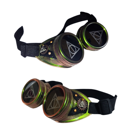 Deathly Hollow Goggles for Steampunk Cosplay Eyewear