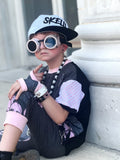 Skull Row Shirt Mesh Pastels Bolts Skulls Unisex Kids