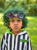 Beetle juice Goggles with rubber sandworm steampunk eyewear cosplay Halloween Burton Fans