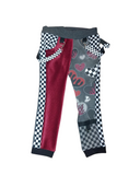 Valentine Kids Corduroy Pants with Heart Accent Punk Style Boys girls Handmade