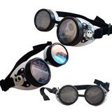Nightmare Jack Skeleton Goggles OOAK Monochrome Costume Halloween Cosplay