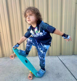 Skull Row Shirt Mesh Pastels Bolts Skulls Unisex Kids
