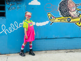 Kids Jumper Custom Color Overalls Girls Dress  Street Style