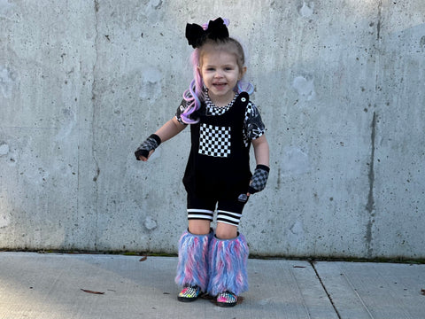 Punk Bunny Romper for babies and toddlers Short or Long