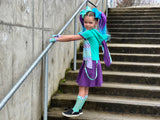 Bunny Ears Dress for Spring Easter Girls Handmade