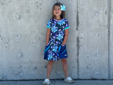 Unicorn Stitch handmade dress with pockets,twirly skirt,punk suspender straps toddlers baby girls Halloween