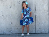 Unicorn Stitch handmade dress with pockets,twirly skirt,punk suspender straps toddlers baby girls Halloween