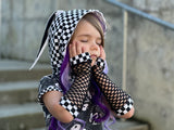 Mesh and Checkerboard Arm Warmers  Gloves for kids and Adults