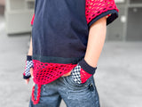 Punk Mesh Shirts for Kids and Adults Skater Street style 90's Handmade Baggy oversized Fit t-shirt