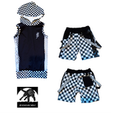 Lightning Bolts Kids Fashion Wardrobe Tops Bottoms Jackets Checkered Custom Capsule Wardrobe for boys and girls Skater Street Style Punk Fashion