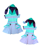 Bunny Ears Dress for Spring Easter Girls Handmade