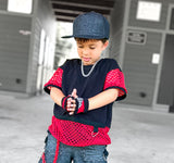 Punk Mesh Shirts for Kids and Adults Skater Street style 90's Handmade Baggy oversized Fit t-shirt