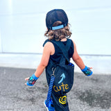Punk style GRAFFITI overalls for kids ooak custom color options
