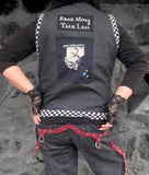 Reading is Punk Black Vest for Kids Skulls Bones Library Books Boys Girls Adults Custom Options