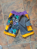 Spring Skullz Punk Cargo Shorts Big Pockets for kids and Adults Customized Color Options available