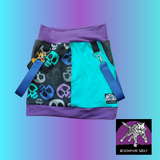 Spring Skullz Punk Mini Skirt with Pockets for kids and Adults Customized Color Options available