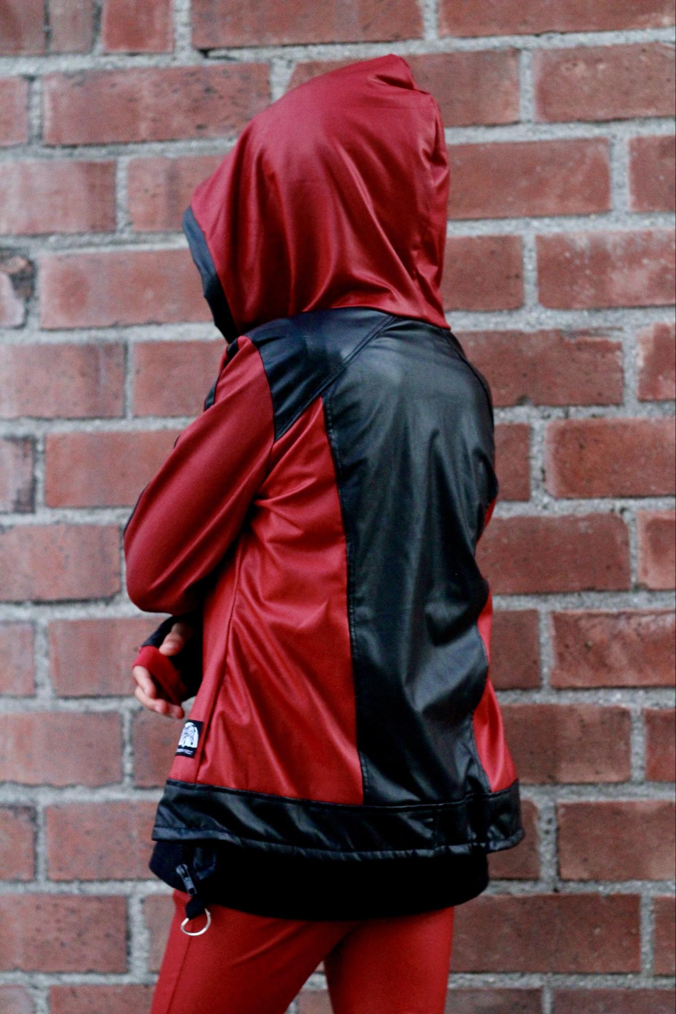 Red Thriller Hero Jacket for Kids in Vegan Leather Unisex Michael Jack