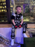 Kids Punk Plaid Overalls as seen at New York Fashion Week Runway Monochrome Boys Girls  Dungarees 100% Savage Street Style