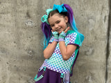 Bunny Ears Dress for Spring Easter Girls Handmade