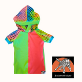 Mesh Hooded Top with Mesh sleeves and Hoodie for Boys Girls Kids Custom Color Options