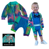 Rainbow Tie Dye Mesh Jacket for boys and girls