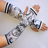 Nightmare Arm Warmers Fingerless Gloves