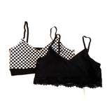 Checkerboard Bralette Sports Bra Checkers for girls