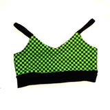 Checkerboard Bralette Sports Bra Checkers for girls