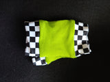 Checks and Brights Fingerless Gloves for Kids Unisex Style