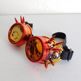 Fire Fury Skull Goggles Steampunk