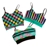 Summer Bralettes and Camis in Stripes and Checks for girls, tweens and teens