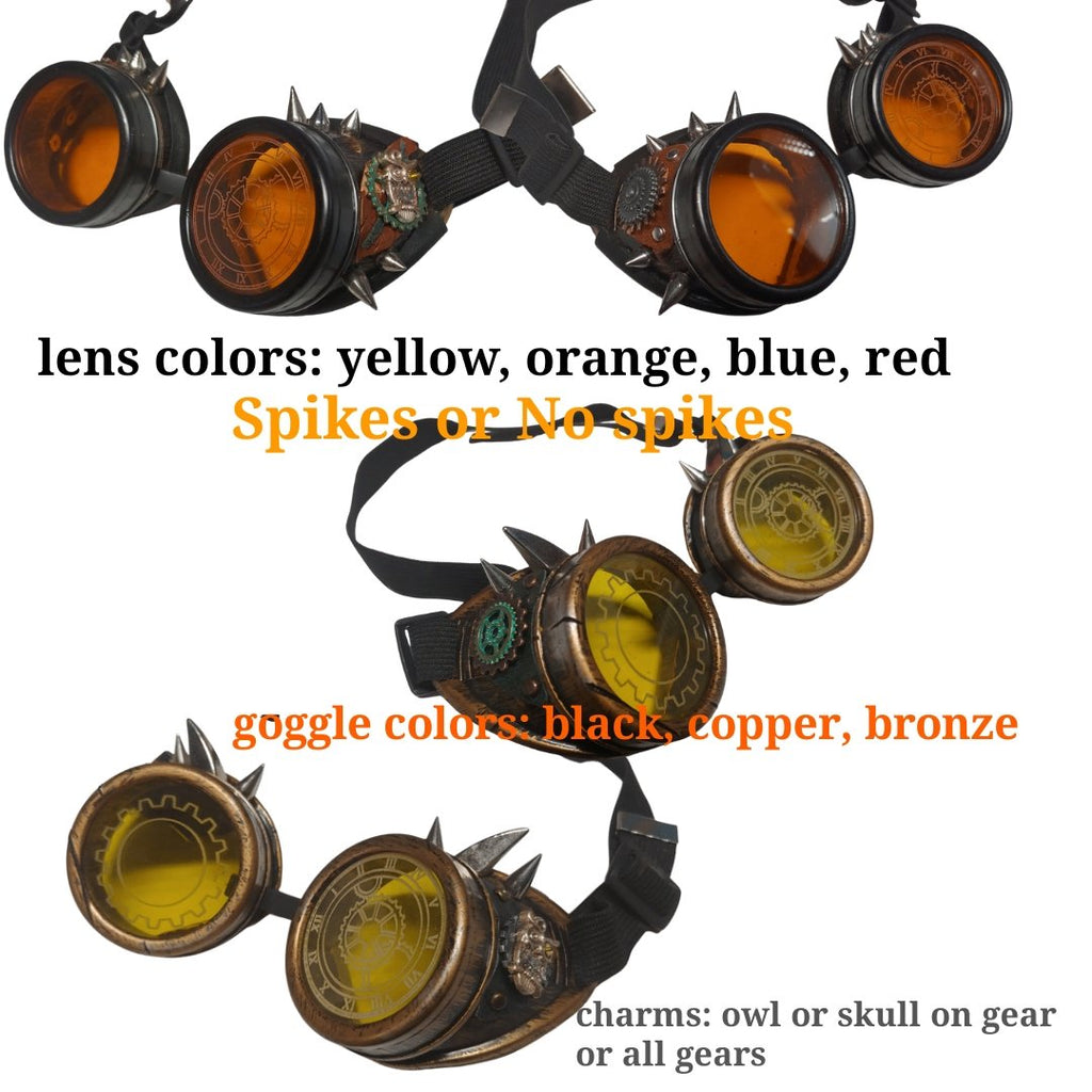 owl goggles Steampunk Handmade Owl Goggles cosplay Halloween eyewear – Steampunk-Wolf-Kidz