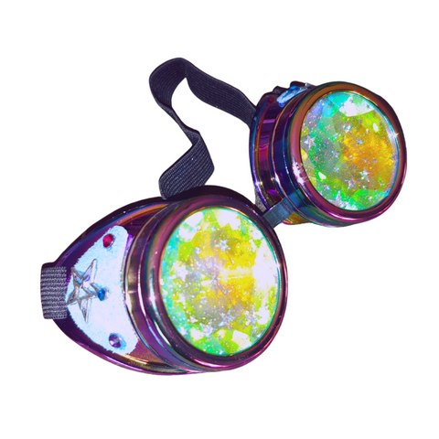 Rainbow Stars Glitter Goggles