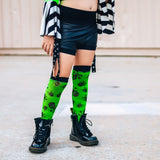 Phantom Punk Shorties in Black Vegan Leather for kids