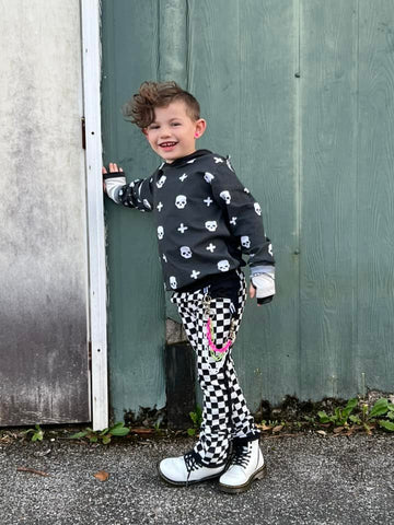 Checkerboard Basics Pants for boys girls gender neutral  unisex fashion