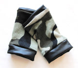 Camo Fingerless Gloves Camoflage Gear kids Adults